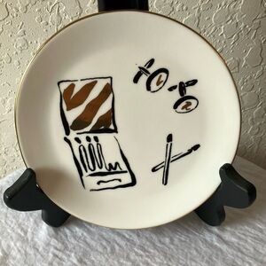 Kate Spade: Daisy Place Gold Tone Round Dish- 6”